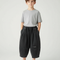 Pantalon Japonais Noir Ample Denim Enfant Décontracté Plié - Jean