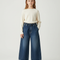 Pantalon Japonais Denim Large Élastique Enfant - Bleu Jean