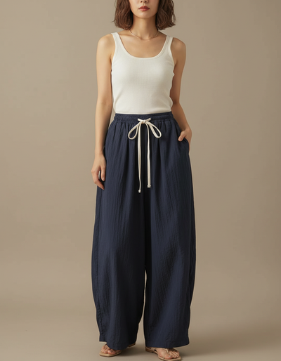 Pantalon Japonais Femme Large