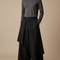 Pantalon Japonais Noir Ample Superposé Asymétrique Unisexe - Coton