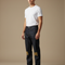 Pantalon Japonais Denim Brodé Droit Coton Homme - Marine Jean