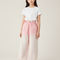 Pantalon Japonais Large Dégradé Rose Denim Fille - Jean