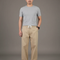 Pantalon Japonais Beige Ample Cordon Décontracté Homme - Toile