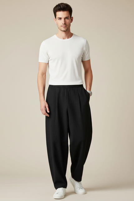Pantalon Japones Hombre - Noir Lin