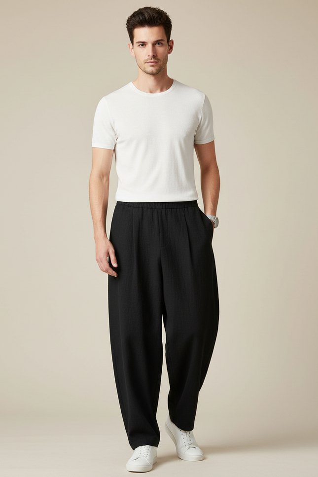 Pantalon Japones Hombre - Noir Lin