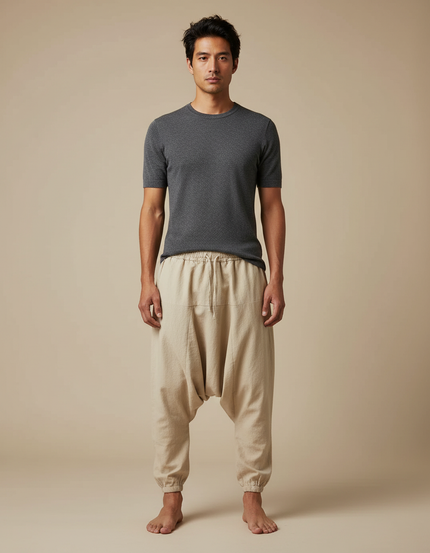 Pantalon Léger Japonais - Beige Lin