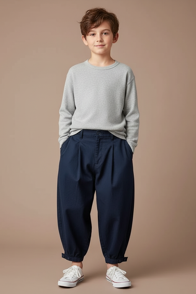 Pantalon Travailleur Japonais - Marine Toile