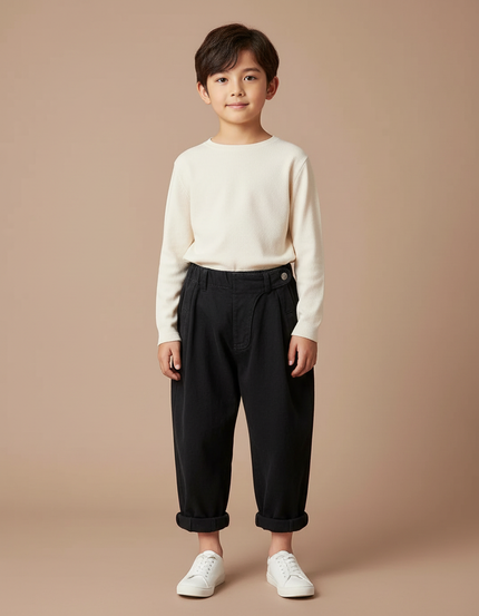 Pantalon Japonais Noir Ample Coton Enfant