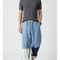 Pantalon Japonais Patchwork Denim Ample Décontracté Mixte - Multicolore Jean