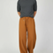 Pantalon Japonais Marron Ample Coton Décontracté Unisexe