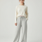 Pantalon Japonais Gris Ample Molleton Décontracté Fille