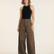 Pantalon Japonais Marron Ample Déstructuré Unisexe - Toile