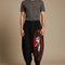 Pantalon Japonais Noir Ample Imprimé Manga Homme - Viscose