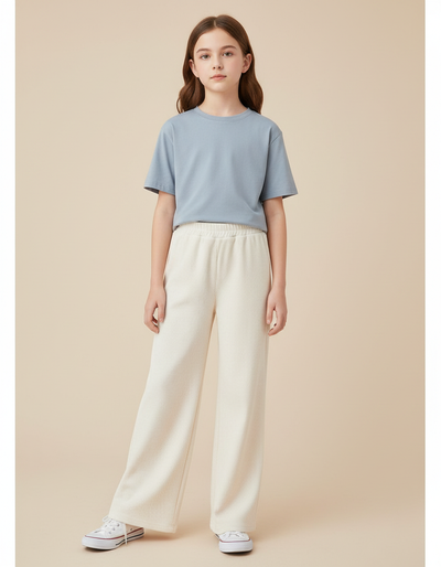 Pantalon Japonais Fille Beige