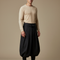 Pantalon Japonais Plissé Noir Ample Ceinturé Homme - Gabardine