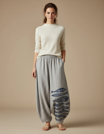 Pantalon Japonais Femme Festival