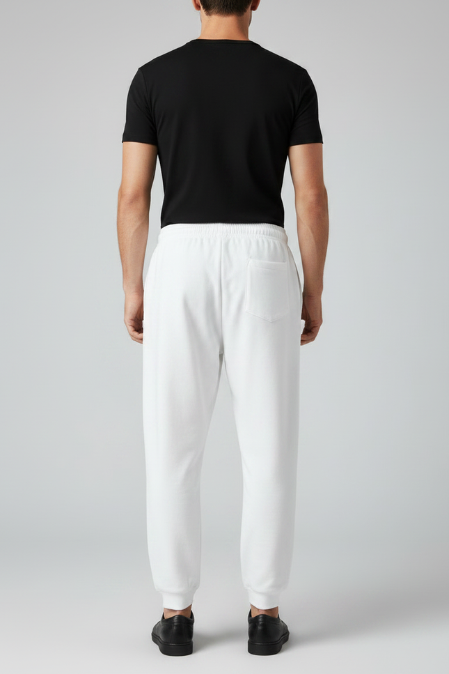 Pantalon Japonais Blanc Samouraï Décontracté Ample Imprimé - Molleton - vue 2