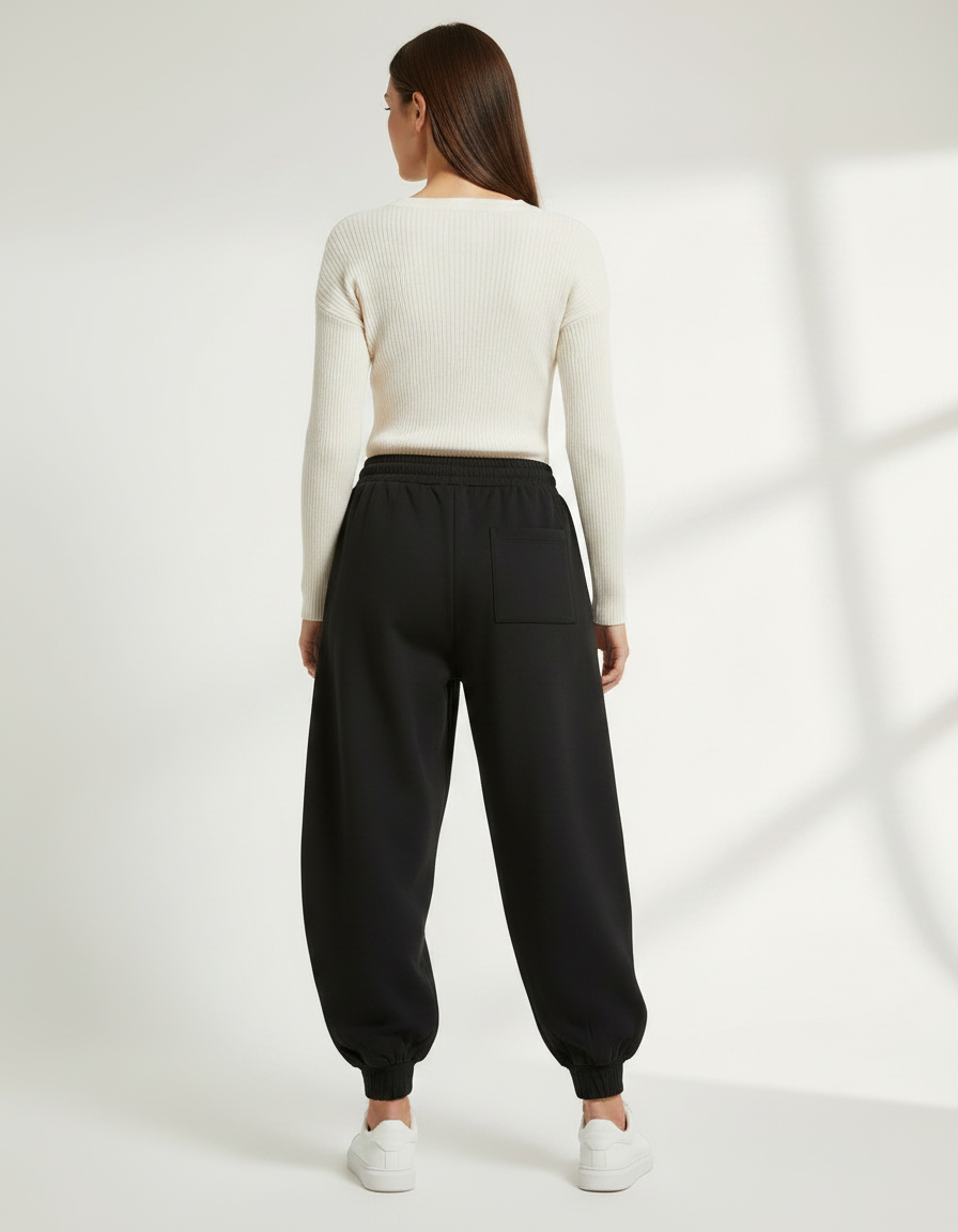 Pantalon Japonais Noir Ample Imprimé Akatsuki - Molleton - vue 2
