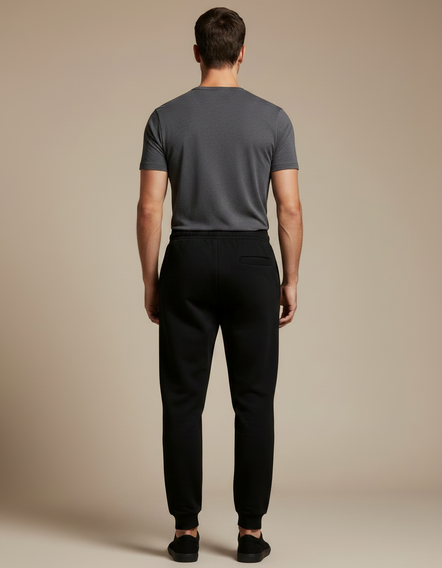 Pantalon Japonais Noir Samouraï Rouge Décontracté Décontracté - Molleton - vue 2