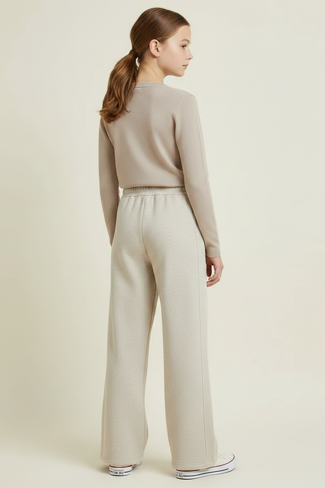 Pantalon Japonais Beige Ample Molleton Chaud Confortable - vue 2