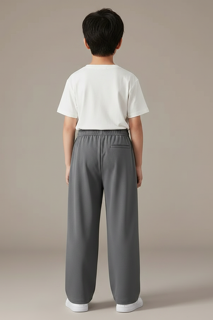 Pantalon Japonais Gris Ample Décontracté Garçon - Molleton - vue 2