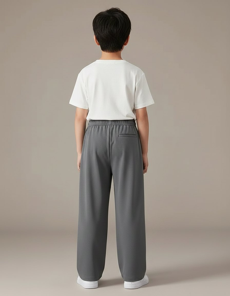 Pantalon Japonais Gris Ample Décontracté Garçon - Molleton - vue 2