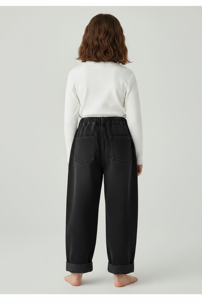 Pantalon Japonais Enfant - Noir Jean - vue 2