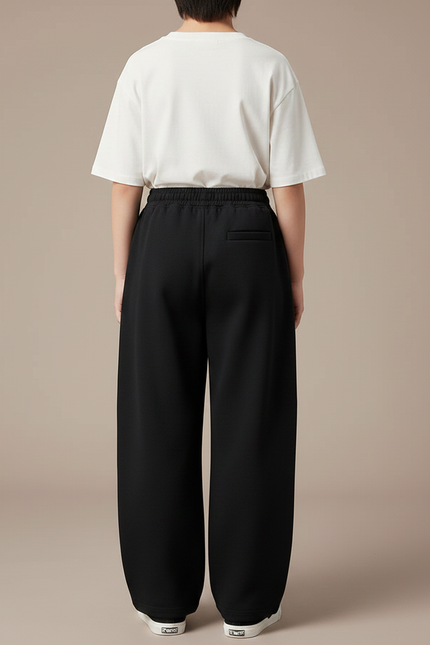 Pantalon Japonais Noir Ample Décontracté Enfant - Molleton - vue 2