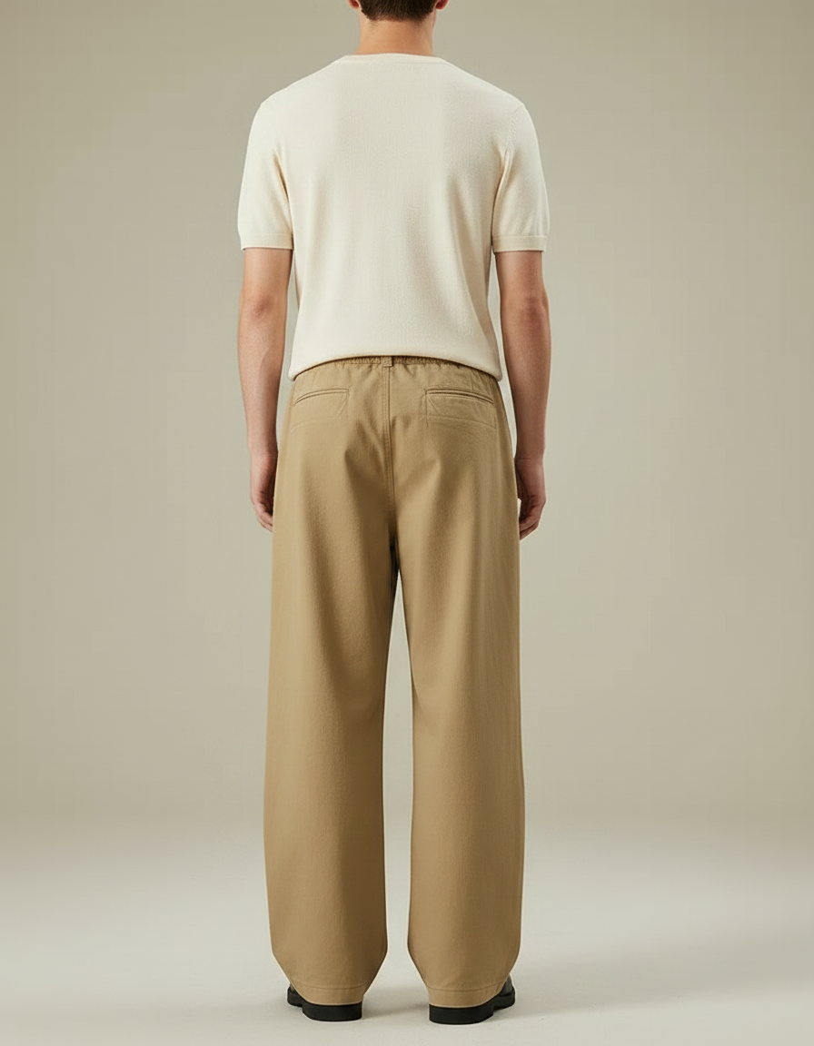 Pantalon Charpentier Japonais - Beige Toile - vue 2