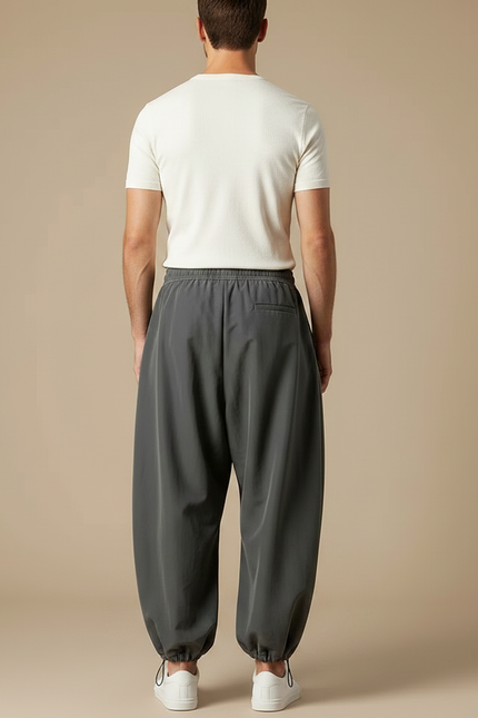 Pantalon Japonais - Gris Polyester - vue 2