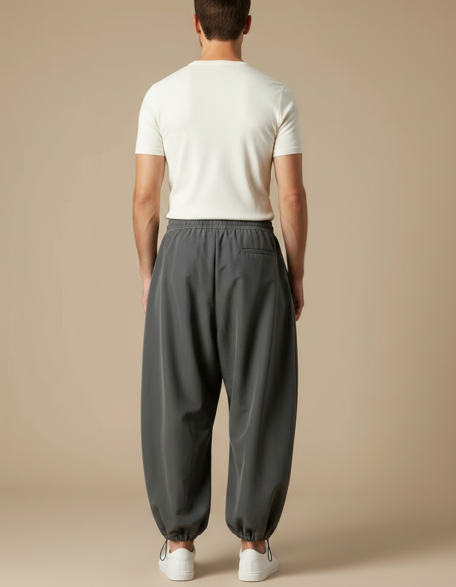 Pantalon Japonais - Gris Polyester - vue 2