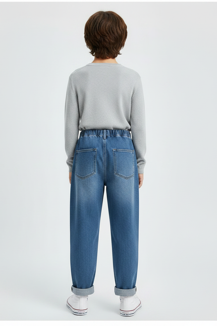 Pantalon Japonais Denim Ample Bleu Enfant - Jean - vue 2
