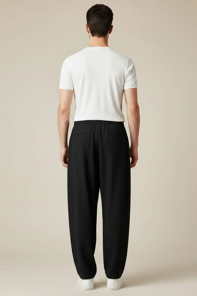 Pantalon Japones Hombre - Noir Lin - vue 2
