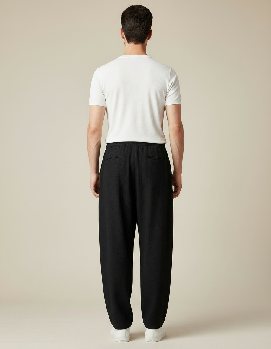 Pantalon Japones Hombre - Noir Lin - vue 2