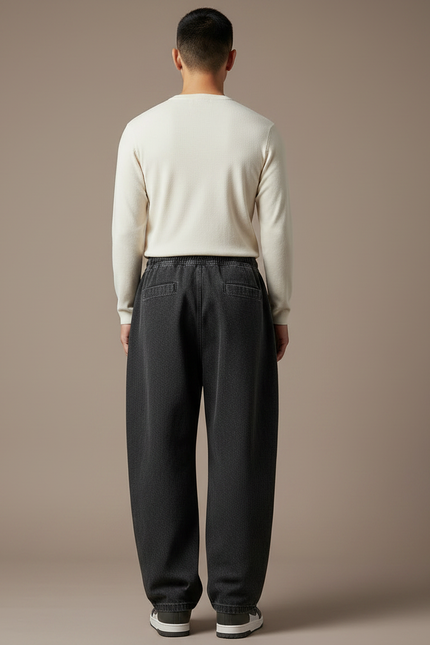 Pantalon De Travail Japonais - Gris Jean - vue 2