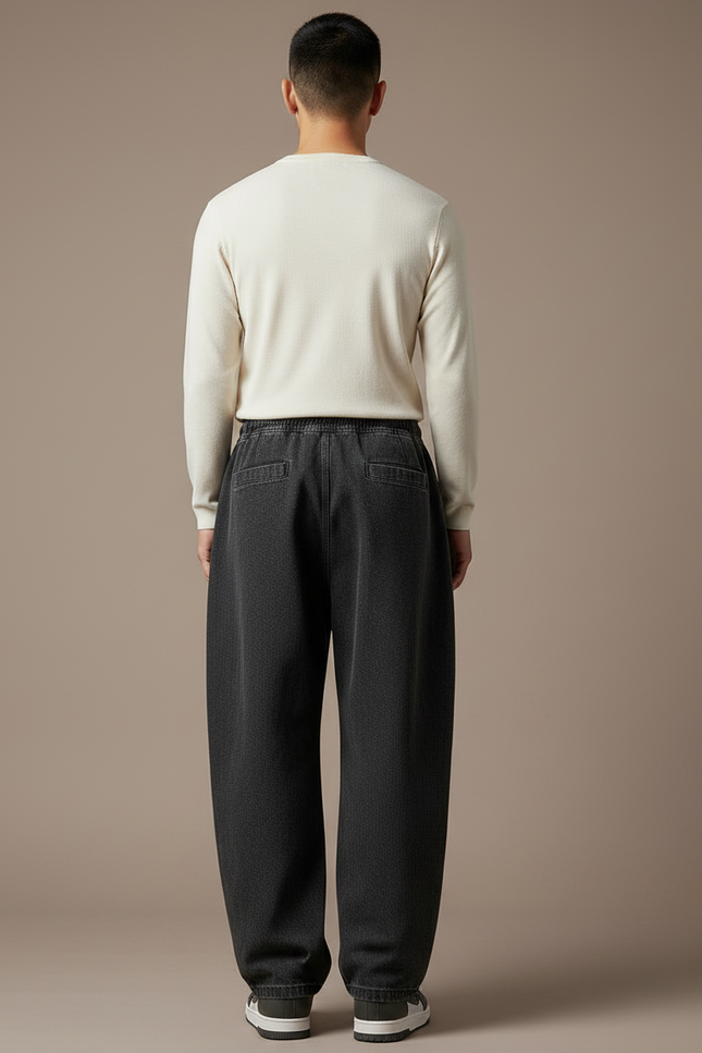 Pantalon De Travail Japonais - Gris Jean - vue 2