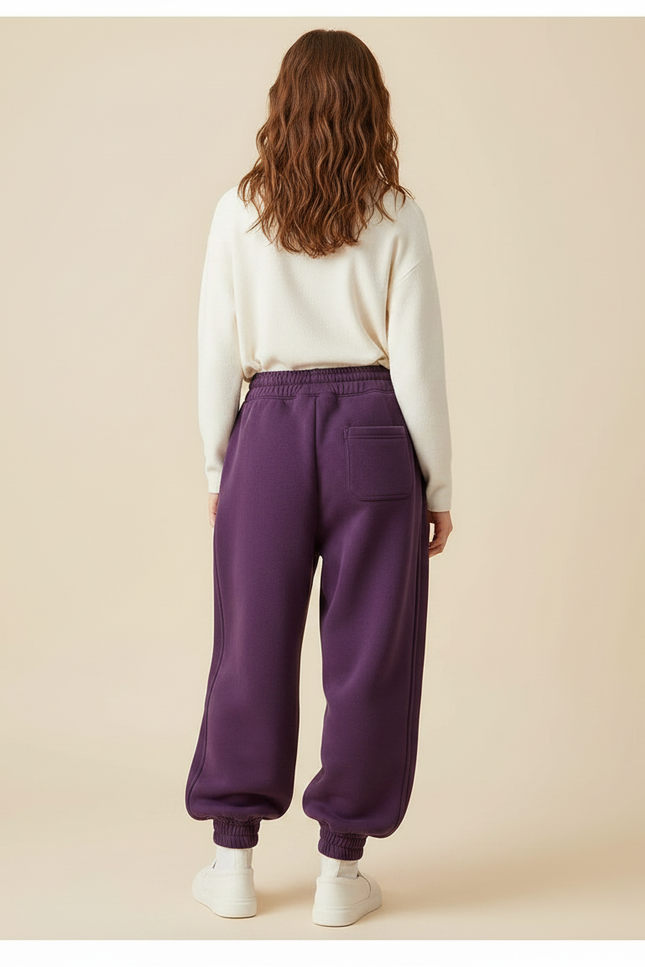 Pantalon Japonais Violet Ample Polaire Enfant - Molleton - vue 2