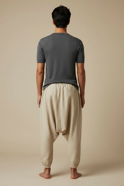 Pantalon Léger Japonais - Beige Lin - vue 2