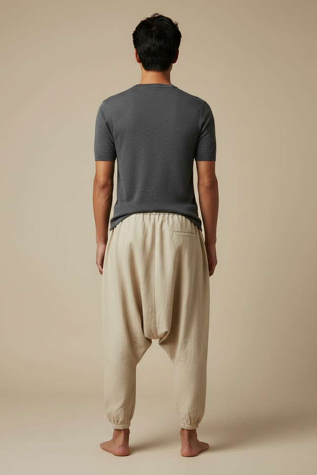 Pantalon Léger Japonais - Beige Lin - vue 2