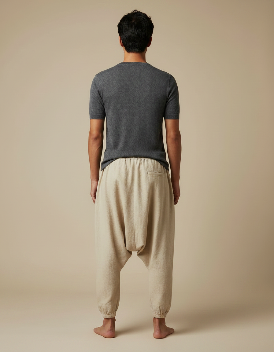 Pantalon Léger Japonais - Beige Lin - vue 2