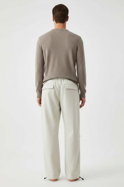 Pantalon Cargo Japonais Homme - Beige Polyester - vue 2