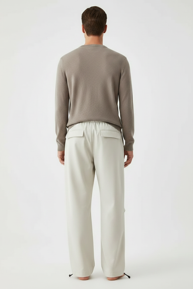 Pantalon Cargo Japonais Homme - Beige Polyester - vue 2