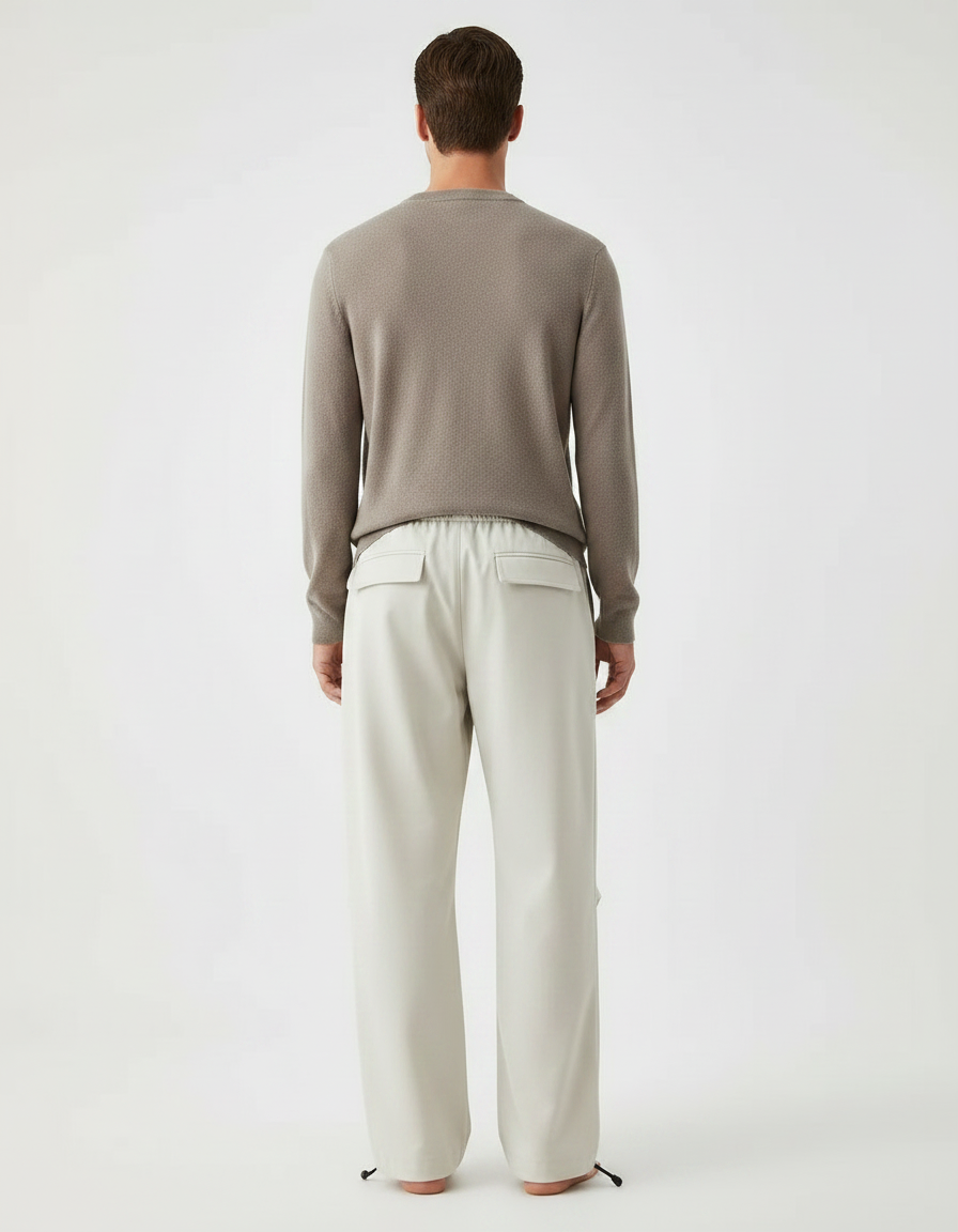 Pantalon Cargo Japonais Homme - Beige Polyester - vue 2