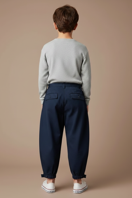 Pantalon Travailleur Japonais - Marine Toile - vue 2