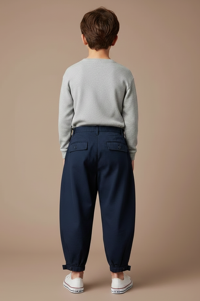 Pantalon Travailleur Japonais - Marine Toile - vue 2