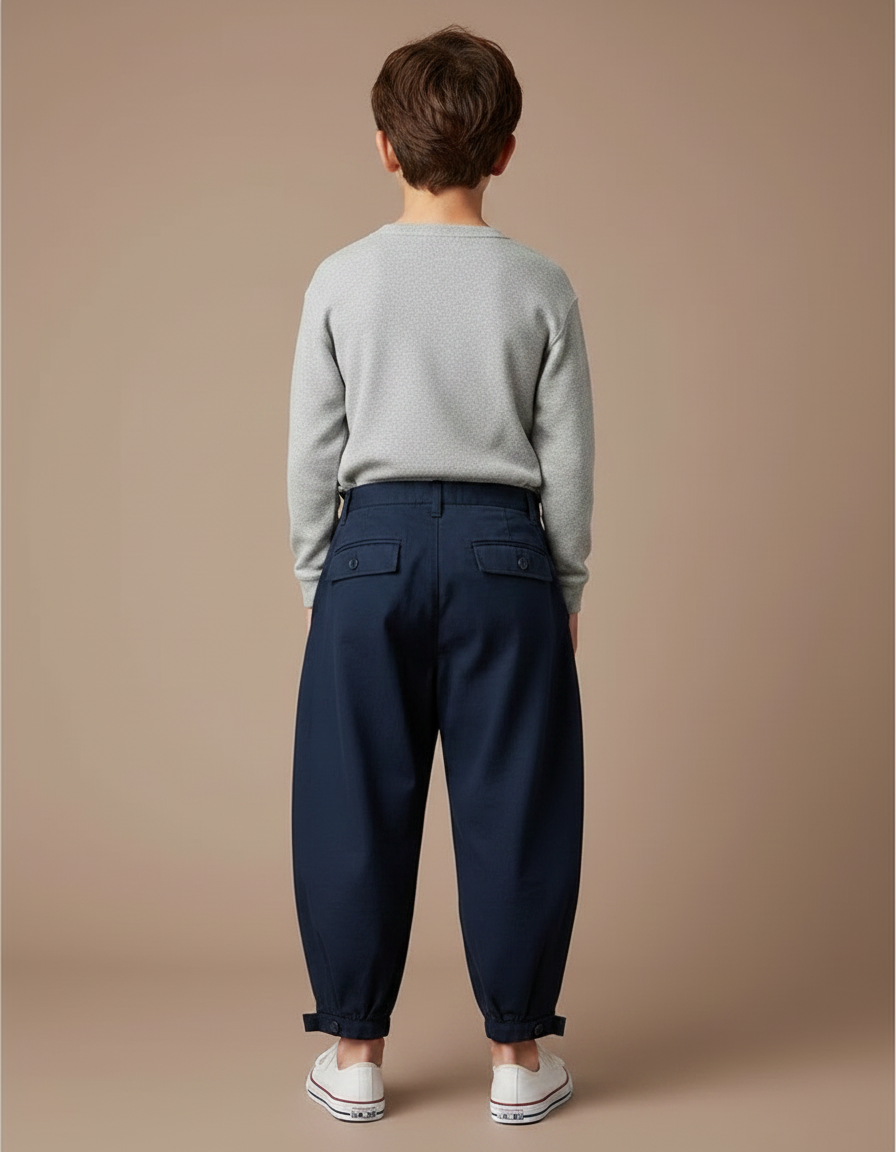 Pantalon Travailleur Japonais - Marine Toile - vue 2