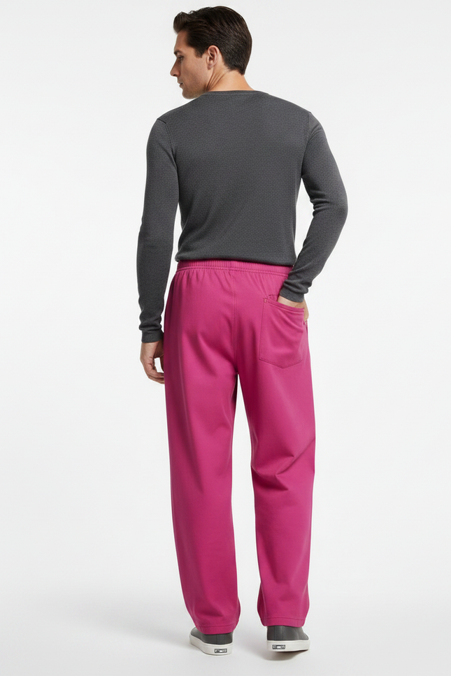 Pantalon Japonais Homme Ample Coton - Rose Molleton - vue 2