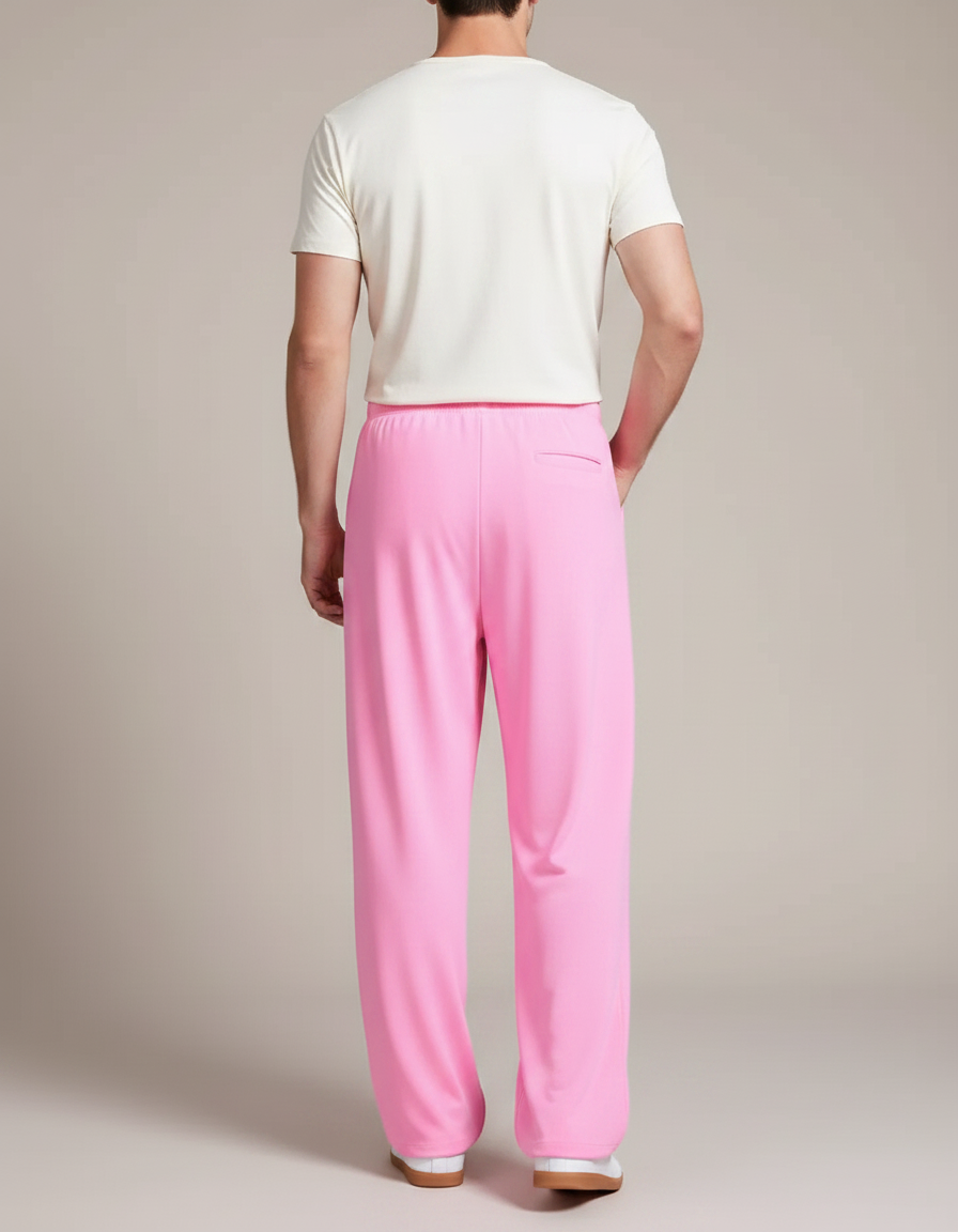 Pantalon Japonais Rose Ample Confortable Unisexe - Polyester - vue 2
