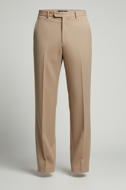 Pantalon Japonais Beige Ample Plissé Cordon Homme - Gabardine - vue 3