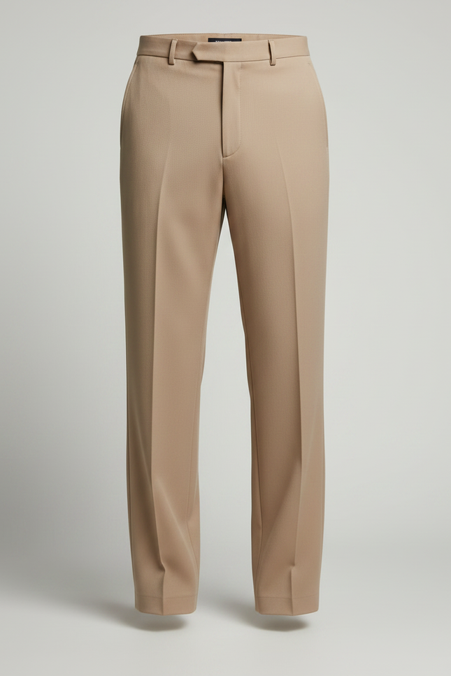 Pantalon Japonais Beige Ample Plissé Cordon Homme - Gabardine - vue 3